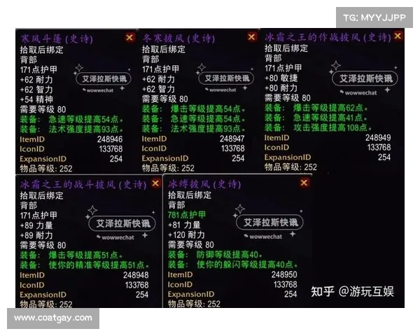 魔兽世界怀旧服伙伴装备属性表解析